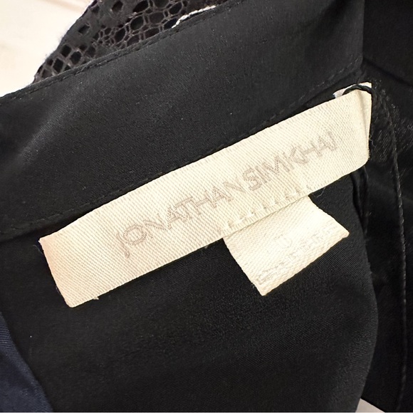 NWOT Jonathan Simkhai Black Blue Red Lace Midi Skirt 0 - Picture 7 of 8